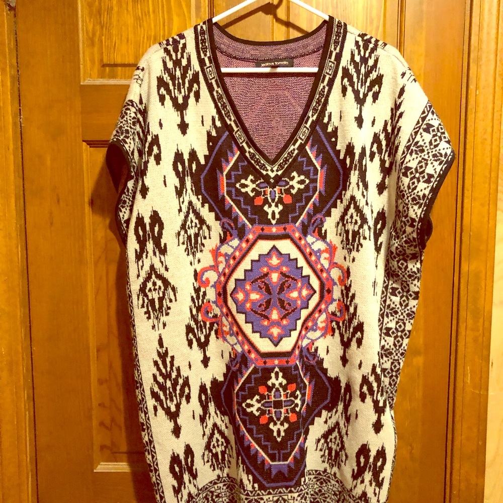 Jealous Tomato sweater poncho